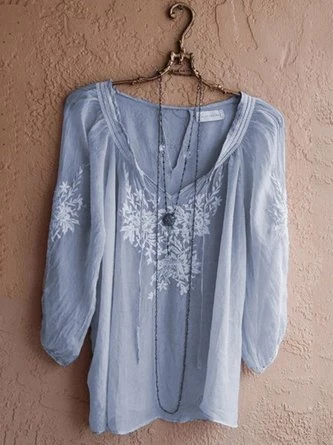 Women's Casual V Neck Half Sleeve Shirt & Top 4 Women's Casual V Neck Half Sleeve Shirt & Top - Image 4