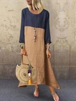 Women Cotton Casual Maxi Dresses