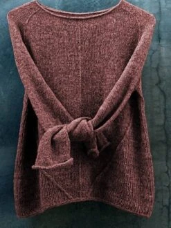 Zolucky Solid Casual Shift Knitted Sweater